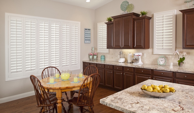 Polywood Shutters in Hartford kitchen
